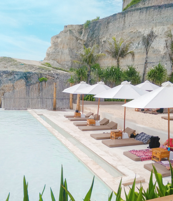 A beachclub at Melasti Beach Bali